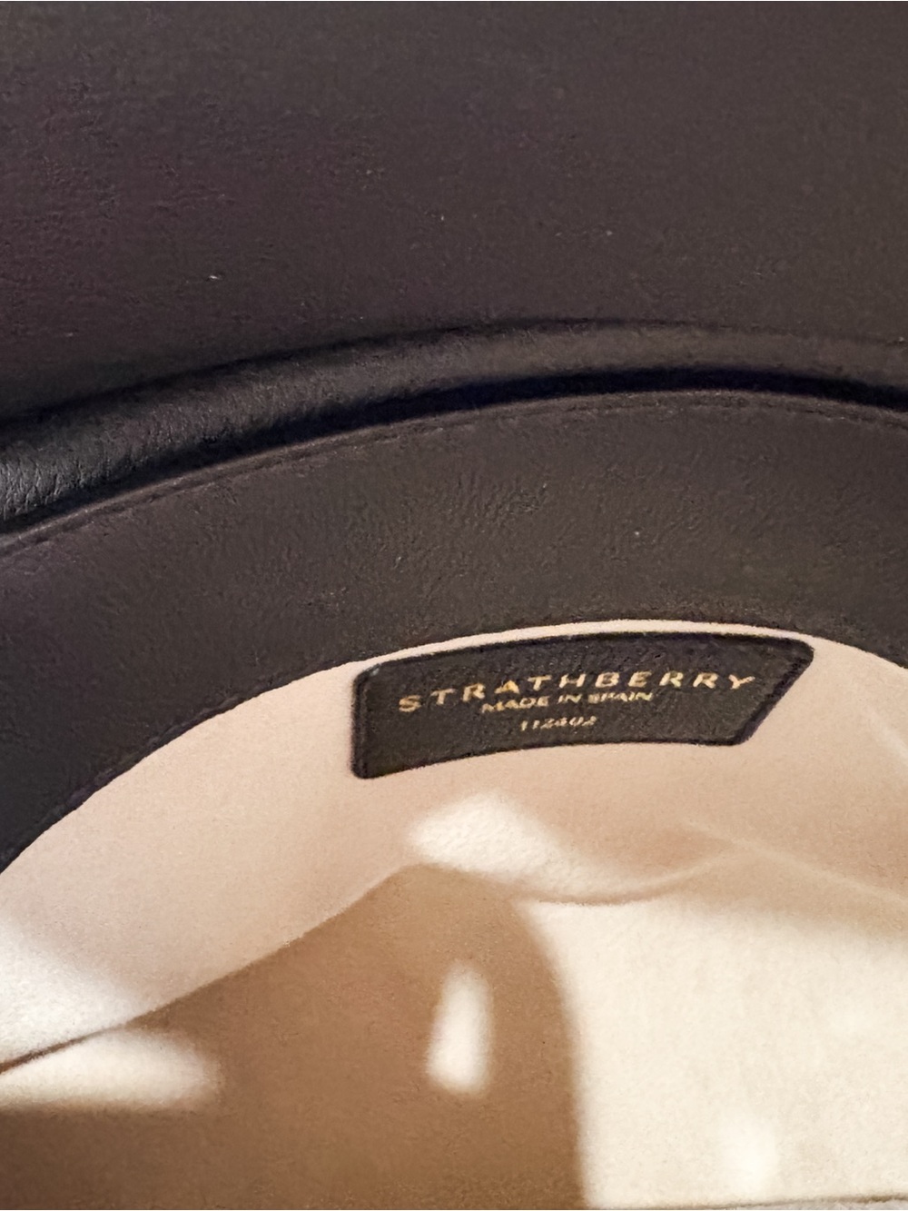Strathberry Black Leather Stylist Crossbody & Clutch - Picture 7 of 9